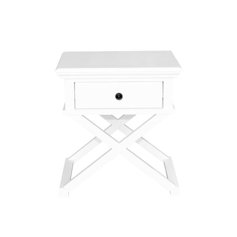 White Bedside Table Willie Stewart Interiors