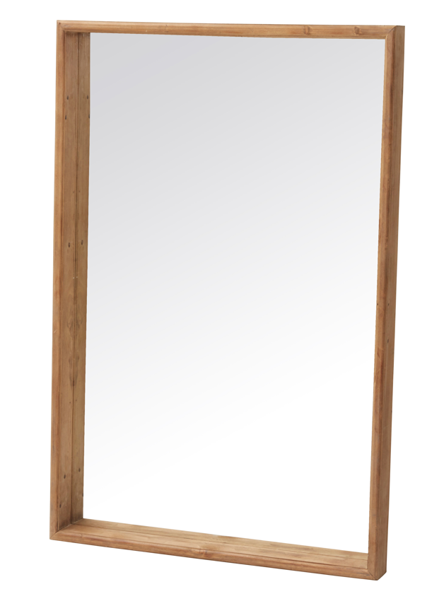 wooden floor mirror